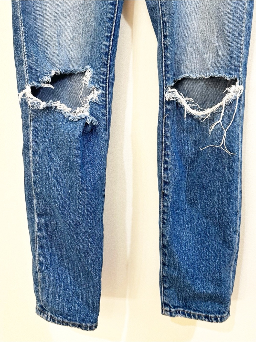Rolla’s Miller Mid High Rise Slim Ripped Knee Jeans Size 26 - Picture 5 of 10